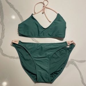 Target Xhiliration Green & Pink Bikini - worn once